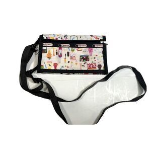 LeSportsac Small Crossbody‎ Wallet Beauty Cosmetics Hair Stylist Rare Eyelash